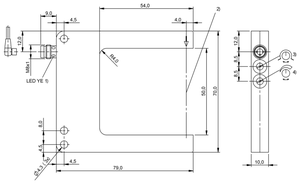 โฟโตอิเล็กทริคเซนเซอร์แบบโฟกัสผ่านรุ่น BALLUFF BGL001J BGL 50A-001-S49 สำหรับการตรวจจับฉลากและการนับจำนวนวัตถุ - Product Image 2