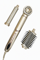 Sèche-cheveux brosse électrique professionnel à moteur BLDC ionique haute vitesse 1400W 6-en-1 avec protection thermique et fonction lissage