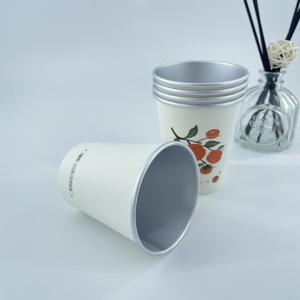 Meilleures ventes d'usine à prix bas : Gobelets en papier jetables à paroi simple de 10 oz avec revêtement PE de qualité alimentaire, personnalisables avec logo - Product Image 4