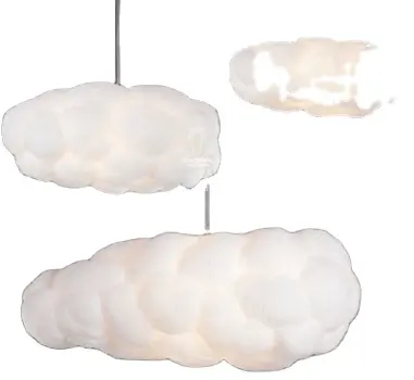 Minimalista nórdico nube flotante lámpara restaurante tienda decoración nube oscura lámpara personalidad creatividad Baiyun lámpara