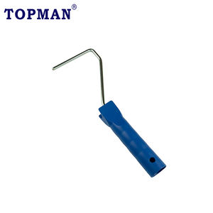 TOPMAN 4 pouces brosse à <span class=keywords><strong>rouleau</strong></span> en microfibre de haute qualité meilleurs rouleaux de <span class=keywords><strong>peinture</strong></span> non pelucheux pour le nettoyage de la <span class=keywords><strong>peinture</strong></span> avec une bande blanche rouge bleue - Product Image 6
