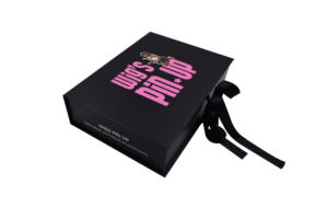 Caja de Diseño Nuevo y en Oferta para Extensiones de Cabello, Caja Magnética con Forma de Libro de Cartón para Regalo, con Inserto de Seda Satinada - Product Image 3