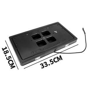 Marco para Placa de Matrícula con Control Remoto y Cubierta Oculta para Placas de 12x6 Pulgadas, Compatible con EE. UU. y Canadá - Product Image 4