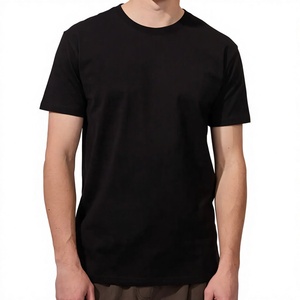 Camiseta tejida transpirable de algodón jersey, corte largo, lisa, anti-bolitas, cuello redondo, estilo vintage para hombre en oferta - Product Image 1