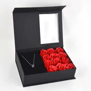 定制标志珠宝包装戒指项链礼品盒情人节礼品盒多玫瑰盒