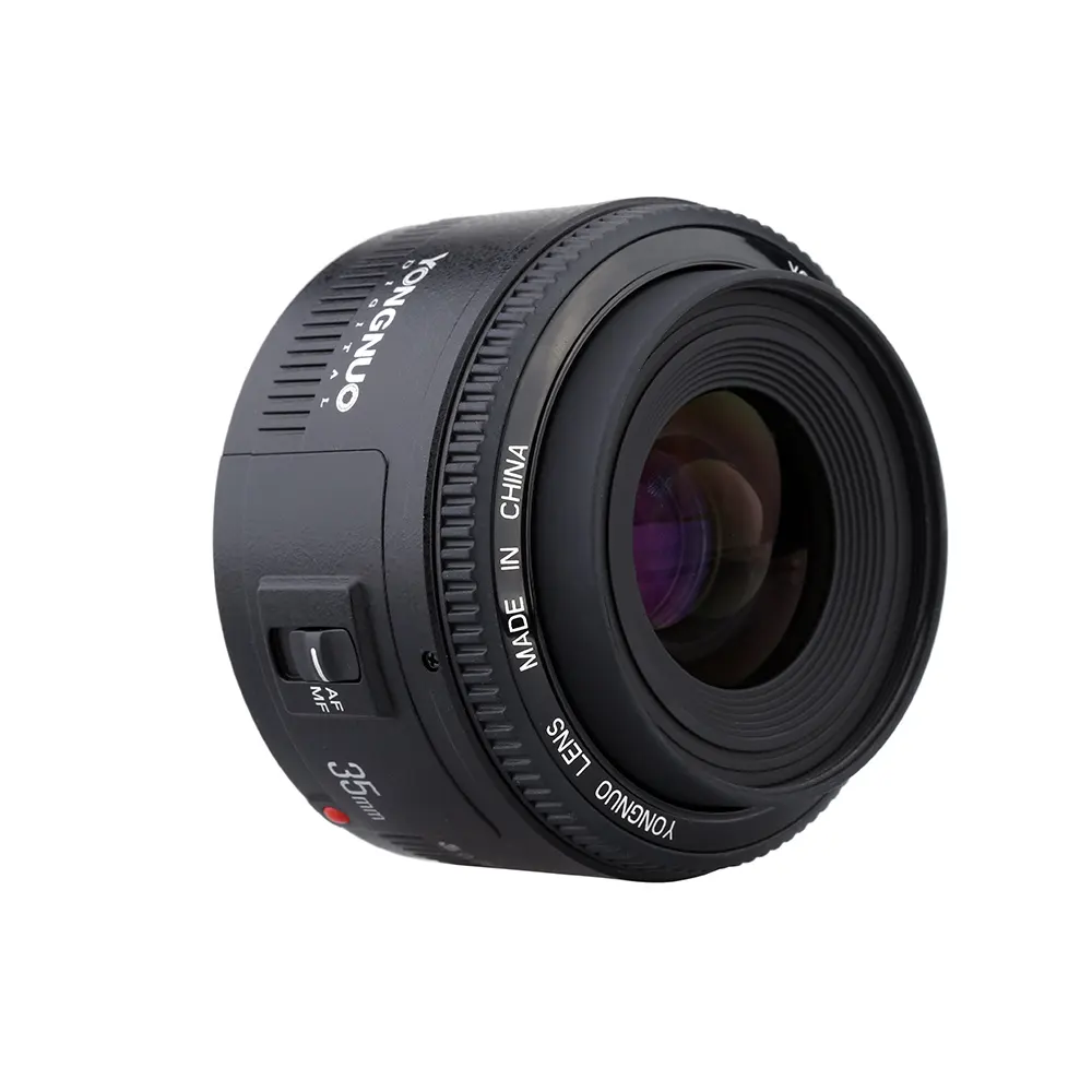 Yongnuo YN 35 mm F2N lensa besar apertur besar fokus otomatis tetap dengan tas untuk kamera