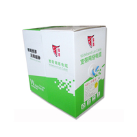 Suministro directo de fábrica Cable Lan 0,47 CU Yingxin Interior Cat5e Red Ethernet Cable Cables de comunicación