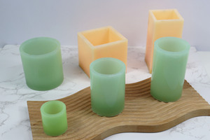 B-7007 Moule à bougie en plastique acrylique, résistant au vent, pour bougies à combustion interne, formes : tasse, cylindre carré creux, colonne ronde, pilier - Product Image 4