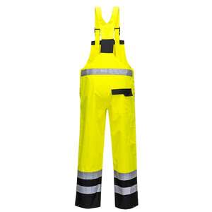 PORTWEST - S488YBRXL Babero y abrazadera Amarillo/negro sin forro de dos tonos-EAN 5036108280643 ROPA DE TRABAJO DE LA HI-VIS - Product Image 2