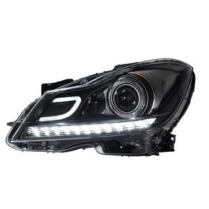 YLB - Par de Faros Delanteros Nuevos de 12 V y 6000 K para Mercedes-Benz Clase C W204 C180 C200 <span class=keywords><strong>C26</strong></span> 2011-2014, Bombillas H4 para Reequipamiento/Actualización - Product Image 2