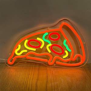 Hot Pizza Neon Signs para decoración de pared Pizzeria Neon Light Sign para Business Shop Pizza Party Decoraciones - Product Image 6
