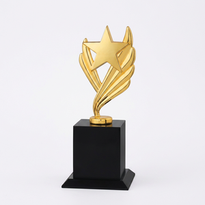 Premio de reconocimiento premium diseñado con precisión y acabado metálico superior para cada evento, trofeo estrella de metal en oro, plata, etc. - Product Image 1