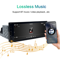 Autoradio 6,86 pouces Carplay 1 Din universel, navigation automobile, lecteur MP5, radio de voiture, double stéréo, navigation GPS, BT, Wifi