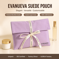 Kantong Beludru Hadiah Amplop Penutup Debu Tas Tangan Cetak Logo Kustom Dompet Suede Imitasi Mewah Kantong Pengemas Pakaian