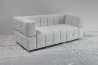 Nouveau design, tapis de haute qualité, grand canapé de luxe classique blanc pour salon, canapé d'angle 2 places en tissu laine d'agneau