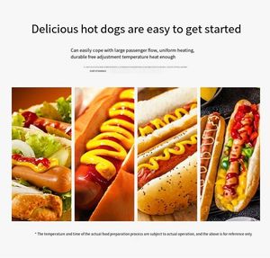 Grille-pain automatique commercial de <span class=keywords><strong>saucisse</strong></span>, réchauffeur de vapeur de pain, rouleau électrique de hot-dog de machine de hot-dog - Product Image 3