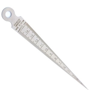 <span class=keywords><strong>1</strong></span>-15 मिमी टेपर गेज और 15 सेमी शासक इंच/मीट्रिक टेपर गेज - Product Image 4