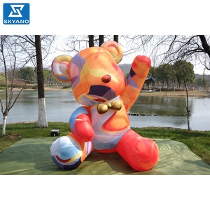 Inflable latte arte oso modelo dibujos animados oso vacaciones decoración publicidad escultura inflable - Product Image 4