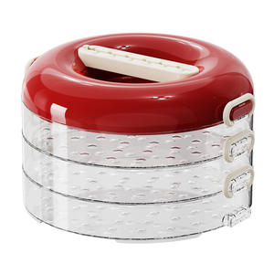 Contenedor <span class=keywords><strong>de</strong></span> Almacenamiento <span class=keywords><strong>de</strong></span> Alimentos <span class=keywords><strong>de</strong></span> Gran Capacidad, Transparente, Multicapa, Ecológico, <span class=keywords><strong>de</strong></span> PP, para Dumplings, Galletas, Wontons, Donuts y Tocino - Product Image 1