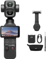 Kit Creator Combo Pocket 4, stabilisateur de caméra pour vlog, stockage intégré de 107 Go, émetteur Mic 3, lumière, trépied Osmo Mini