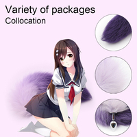 Ensemble de plug anal en métal Sexy Fox avec queue pour femmes et couples, idéal pour Halloween, cosplay anime sexy, jouets BDSM