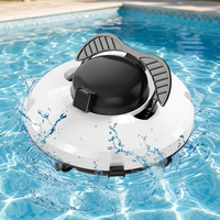 Aspirateur de piscine sans fil, robot nettoyeur de piscine pour le nettoyage en profondeur du fond, des parois et de la ligne d'eau