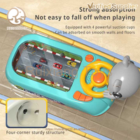 Jeu d'Aventure Électronique STEM Montessori pour Enfants, Volant de Simulation de Course avec Voiture et Vaisseau Spatial, pour les 5 à 7 Ans