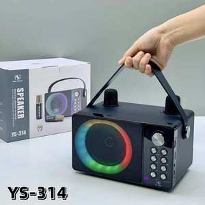 YS314 Haut de gamme Enceinte de <span class=keywords><strong>karaoké</strong></span> pour la maison avec double microphone sans fil, LED, USB, fonction chant et lecture, pour fêtes et <span class=keywords><strong>karaoké</strong></span>, en vente - Product Image 6