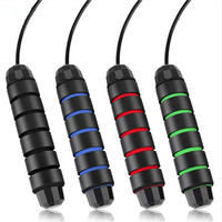Corda per saltare con corda per saltare a velocità regolabile in filo di acciaio rivestito in PVC con manico ponderato per allenamento Fitness personalizzato all'ingrosso
