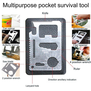 Profesional al aire libre <span class=keywords><strong>18</strong></span> en 1 supervivencia coche emergencia Camping SOS conjunto de herramientas Kit brújula y llave de supervivencia - Product Image 4