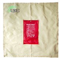 Couverture anti-feu industrielle en fibre d'aramide 400g m² 95cm Couverture de protection anti-chaleur d'urgence pour soudage carré