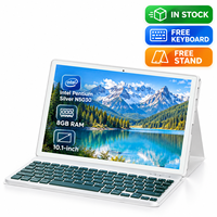 Siap Kirim Tablet 10.1 Inch Intel N5030 8GB 128GB Win 11 dengan Keyboard Stand Case Gratis 2 in 1 Mini Laptop