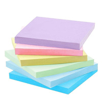 Bloc-notes adhésifs personnalisés S3300 3x3'' en papier, bloc-notes coloré, bloc-notes adhésifs, logo personnalisé