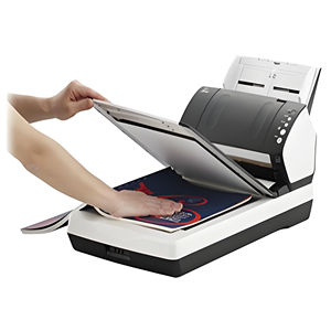 후지쯔 Fi-7280 USB 문서 스캐너 CIS 엘리먼트 광학 ADF 화이트 A4 1년 보증 재고 카톤 휴대용 600X600dpi SDK - Product Image 5