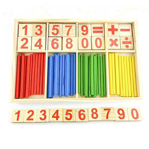 2025 Học Tập Đồ Chơi Cho Trẻ Em Bằng Gỗ Đầu Giáo Dục Đếm Stick Juguete Didactico Montessori <span class=keywords><strong>To</strong></span>án Học Đồ Chơi Xây Dựng Khối Bộ - Product Image 2