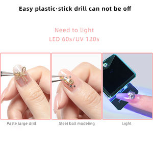 Vente <span class=keywords><strong>en</strong></span> gros de 15ml de colle à ongles dans un tube OEM Custom Private Label Stick Gem Diamond No Wipe Strong Rhinestone Glue <span class=keywords><strong>Gel</strong></span> on Nail - Product Image 6