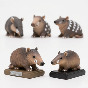 Statuetta in Resina di Orso di Terra 5 Pollici - Muso e Artigli Dipinti a Mano, Base a Forma di Formicaia, Opzioni di Colore Personalizzabili, Regalo a Tema Fauna Selvatica - Product Image 2