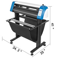 Plotter de Corte de Vinilo de 28 Pulgadas (720 mm) con Brazo, Plotter de Contorno Automático, Plotter Graphtec con Rodillo de Espina de Acero