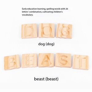 Tavola <span class=keywords><strong>in</strong></span> Legno con Lettere Maiuscole e Minuscole dell'Alfabeto Inglese e Arabo, Gioco Educativo per Bambini, Metodo Montessori Youkebei - Product Image 4