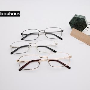 2166 זול מוכן סיטונאי מתכת כיכר משקפיים מסגרת מחזה - Product Image 1