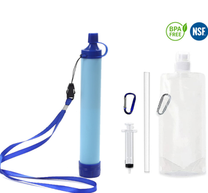 Kit de survie d'urgence pour le camping et la randonnée en plein air, fournisseur d'usine, purificateur d'eau portable toutes saisons en PVC imperméable - Product Image 5