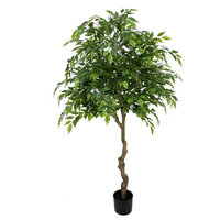 Plante Artificielle Grande en Polyester Écologique Personnalisable pour Décoration Intérieure et Extérieure, Plante en Pot Artificielle Façon Arbre
