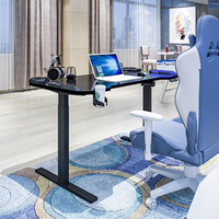 Haute qualité rvb debout bureau de jeu chambre PC Gamer ordinateur Table électrique hauteur réglable coin Table de jeu