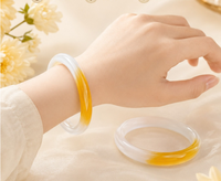 Bracelets fantaisie œil de chat en pierre pour femmes, blancs avec pierres vertes, roses et jaunes – Cadeau idéal pour filles, sœurs, mamans
