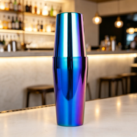 CAMOL FACTORY Shaker Boston en acier inoxydable sans poids, ustensiles de bar, shakers à cocktails 20oz 25oz, récipients métalliques pour barman