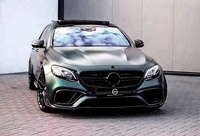 Kit de Style B pour Mercedes Benz W213 E63 AMG à soutien-gorge Bus en Fiber de carbone avant pare-chocs lèvre voiture gril Spoiler diffuseur conseils miroir couverture
