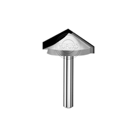 YUFU Couteau à arche à fond pointu en forme de V pour panneau de porte, OEM, à angle en V, PCD, lame simple, double tranchant, non revêtu, conventionnel