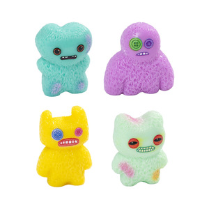 Mini figurines de monstres mignons en résine pour micro-paysages, jardins féeriques, décorations artisanales et ornements de bureau miniatures - Product Image 5