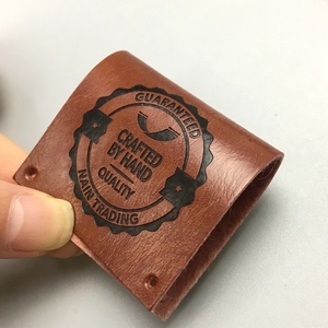 Tùy chỉnh <span class=keywords><strong>PU</strong></span> da các bản vá lỗi Chất liệu jeans da nhãn cho hàng may mặc - Product Image 4