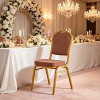 Chaises empilables en tissu pour la restauration, les mariages, les banquets, les conférences, les auditoriums, les hôtels et la location en gros